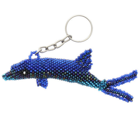 Beaded Keychain Dolphin