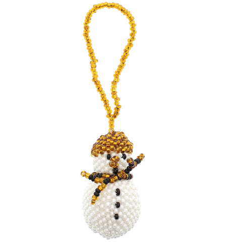 Beaded Ornament Snowman