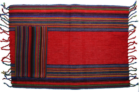 Worrydoll.com Red Placement Hand Woven