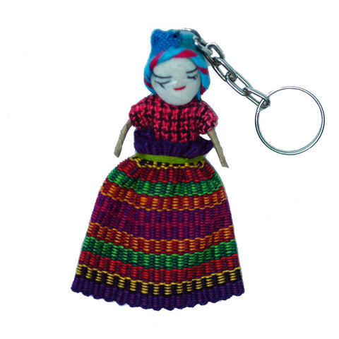 Worrydoll.com Worry Dolls Key Chain hand made