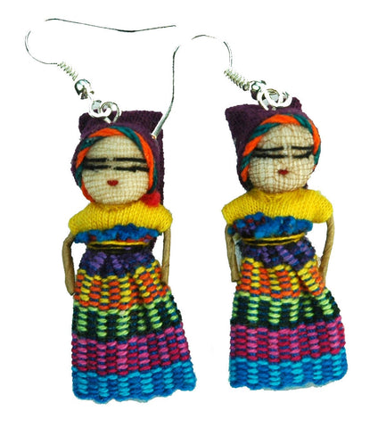 Worrydoll.com Worry Doll Earrings hand made