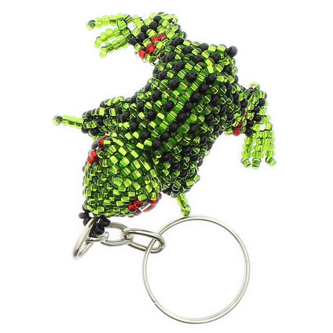 Beaded Keychain Frog