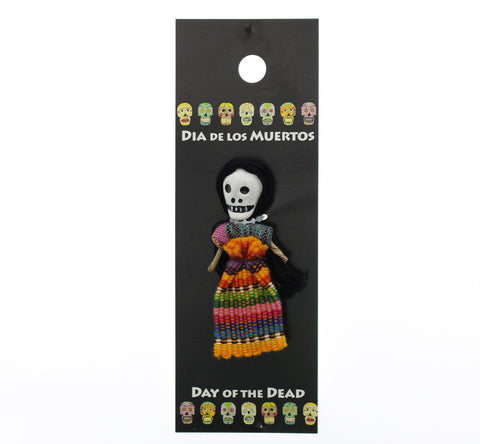 Worrydoll.com Day of The Dead Doll Typical Dress hand painted