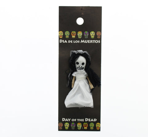 Worrydoll.com Day of The Dead Bride hand painted ceramic doll