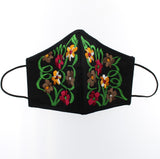 Embroidered Floral Face Mask