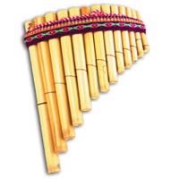 5" Curved Pan Flute w/ Pouch